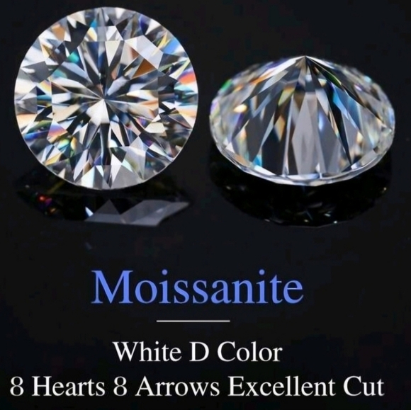 925 Moissanite Ring Size 5 - Picture 9 of 11